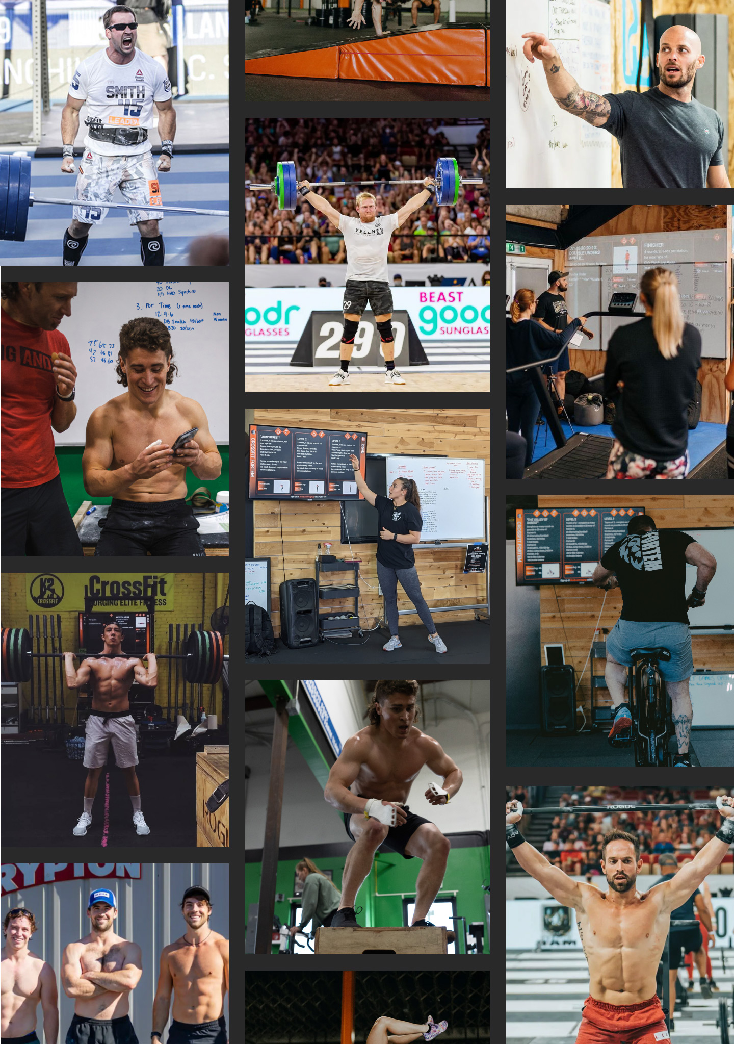 athlete collage