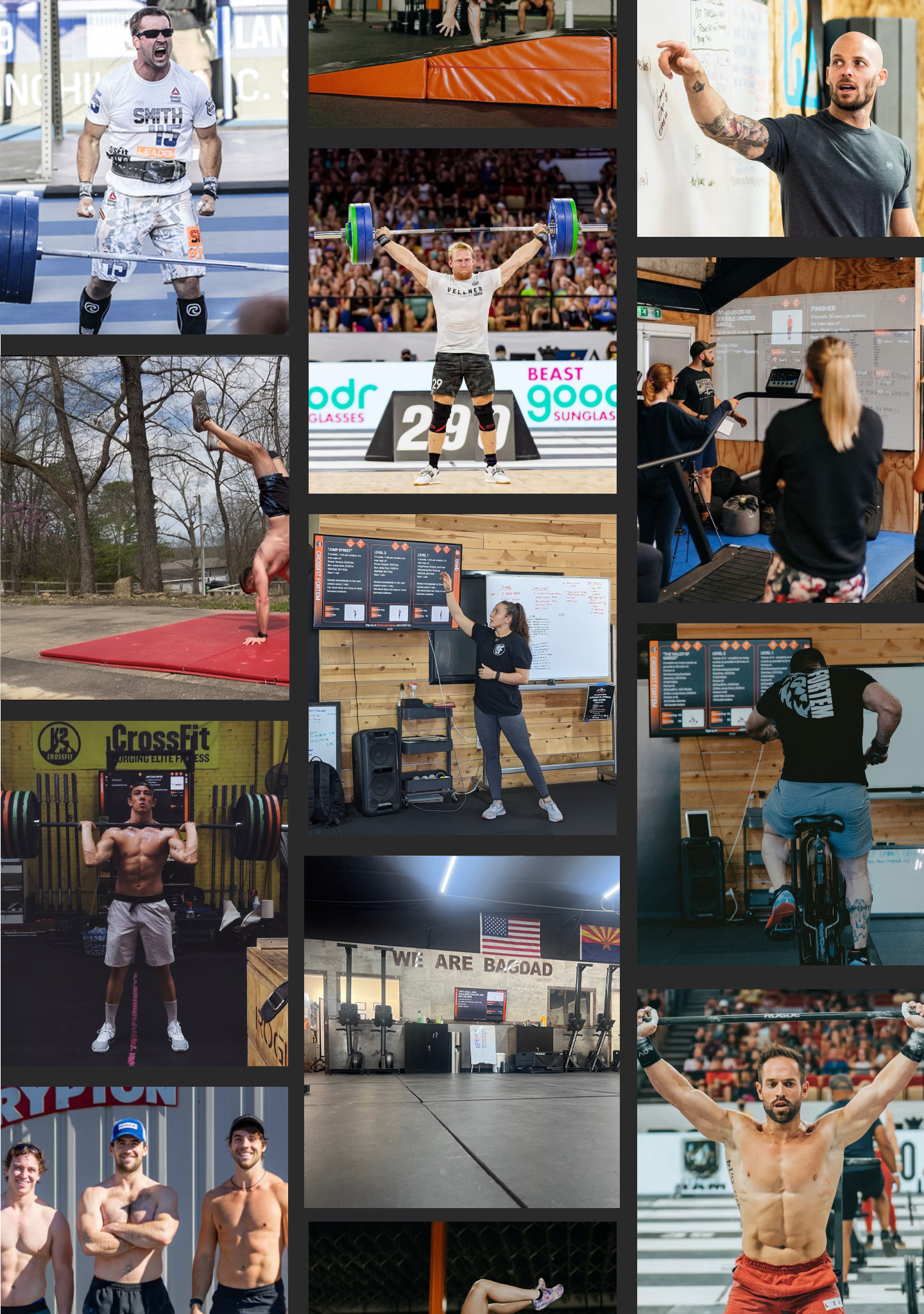 athlete collage